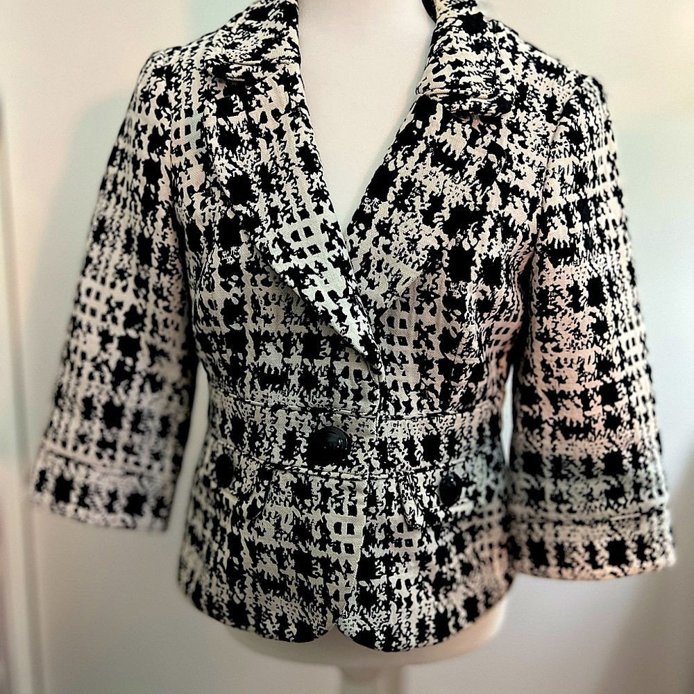 White House Black Market Tweed Blazer Medium